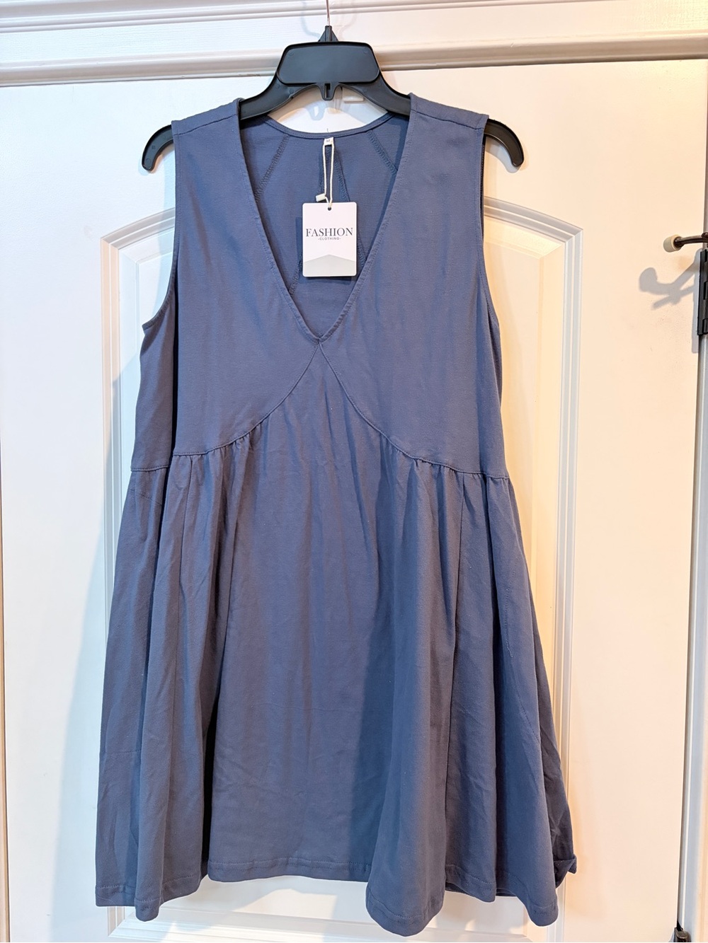 Women’s Medium (8-10) Blue Athlisan Sleeveless Mini Dress